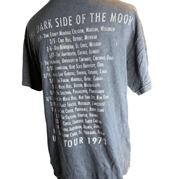 Pink Floyd Dark Side Of The Moon 1973 Tour Tee, Distressed Vintage Look, Medium - Picture 4 of 4